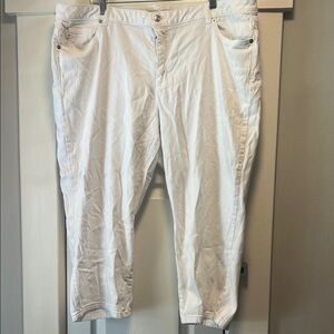 Micheal Kors White Cropped Pants
